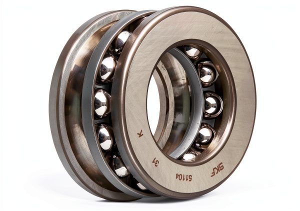 SKF 51104 Single Direction Thrust Bearing, 3 Piece, Grooved Race, 90° Contact Angle, ABEC 1 Precision, Open, Steel Cage, 20mm Bore, 35mm OD, 10mm Width, 4680lbf Static Load Capacity, 2860lbf Dynamic Load Capacity-0