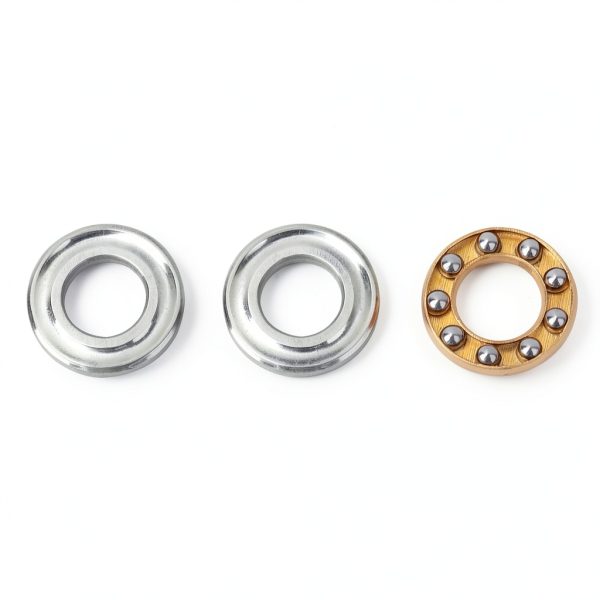 10Pcs Miniature Bearing, Thrust Ball Bearing Bearing Steel Miniature High Precision Flat Steel Bearings Set Plane Thrust Ball Bearing,for Equipment Maintenance (F5-12M 5 * 12 * 4mm)-5
