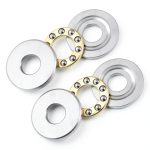 2pcs F8-22M Thrust Ball Bearing - [8mm x 22mm x 7mm] Chrome Steel Miniature Thrust Bearing with Washer for Machine Tool Use-0