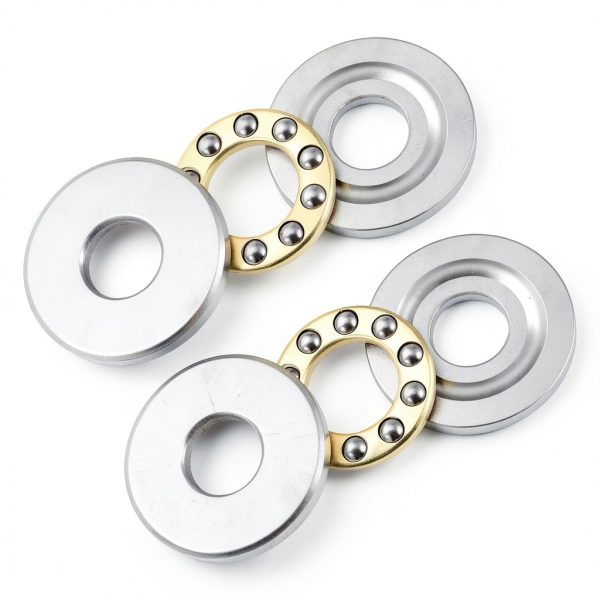 2pcs F8-22M Thrust Ball Bearing - [8mm x 22mm x 7mm] Chrome Steel Miniature Thrust Bearing with Washer for Machine Tool Use-0