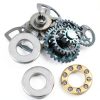 10Pcs Miniature Bearing, Thrust Ball Bearing Bearing Steel Miniature High Precision Flat Steel Bearings Set Plane Thrust Ball Bearing,for Equipment Maintenance (F5-12M 5 * 12 * 4mm)-7
