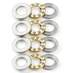 uxcell F10-18M Thrust Ball Bearings 10mm x 18mm x 5.5mm Chrome Steel Single Direction 4pcs-0