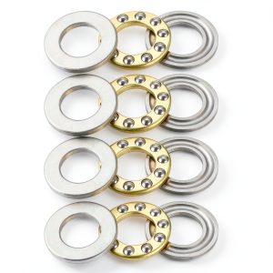 uxcell F10-18M Thrust Ball Bearings 10mm x 18mm x 5.5mm Chrome Steel Single Direction 4pcs-0