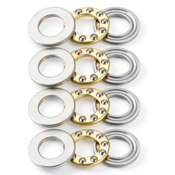 uxcell F10-18M Thrust Ball Bearings 10mm x 18mm x 5.5mm Chrome Steel Single Direction 4pcs-0