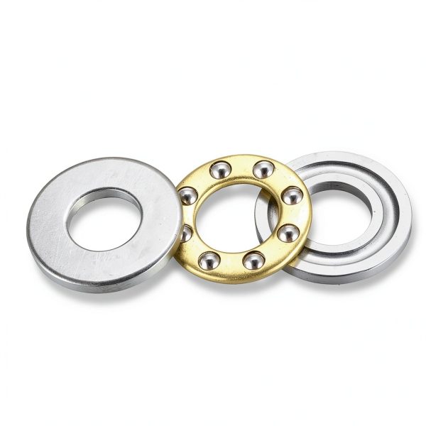 uxcell F7-15M Thrust Ball Bearings 7mm x 15mm x 5mm Chrome Steel Single Direction 4pcs-3