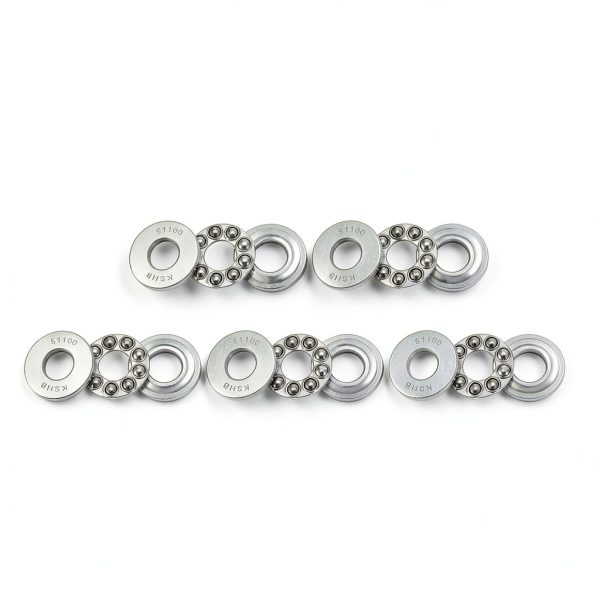 uxcell 51100 Thrust Ball Bearings 10mm x 24mm x 9mm Chrome Steel ABEC3 Single Row Roller 5pcs-0