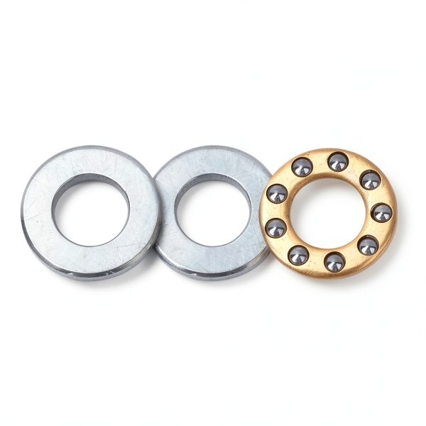 10Pcs Miniature Bearing, Thrust Ball Bearing Bearing Steel Miniature High Precision Flat Steel Bearings Set Plane Thrust Ball Bearing,for Equipment Maintenance (F5-12M 5 * 12 * 4mm)-2