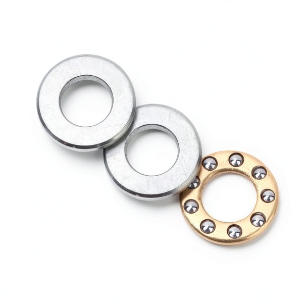 10Pcs Miniature Bearing, Thrust Ball Bearing Bearing Steel Miniature High Precision Flat Steel Bearings Set Plane Thrust Ball Bearing,for Equipment Maintenance (F5-12M 5 * 12 * 4mm)-6