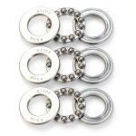 51103 Thrust Ball Bearings 17mm x 30mm x 9mm Chrome Steel ABEC3 Single Row Roller 3pcs-0