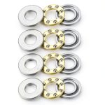 uxcell F7-15M Thrust Ball Bearings 7mm x 15mm x 5mm Chrome Steel Single Direction 4pcs-0