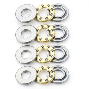 uxcell F7-15M Thrust Ball Bearings 7mm x 15mm x 5mm Chrome Steel Single Direction 4pcs-0