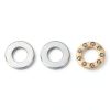 10Pcs Miniature Bearing, Thrust Ball Bearing Bearing Steel Miniature High Precision Flat Steel Bearings Set Plane Thrust Ball Bearing,for Equipment Maintenance (F5-12M 5 * 12 * 4mm)-1