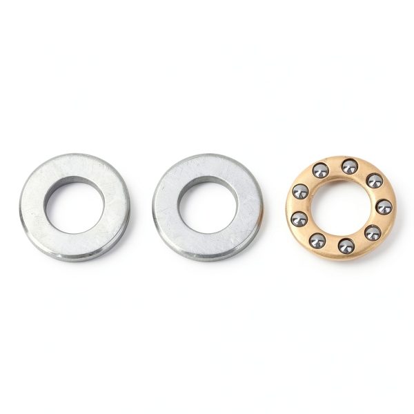10Pcs Miniature Bearing, Thrust Ball Bearing Bearing Steel Miniature High Precision Flat Steel Bearings Set Plane Thrust Ball Bearing,for Equipment Maintenance (F5-12M 5 * 12 * 4mm)-1