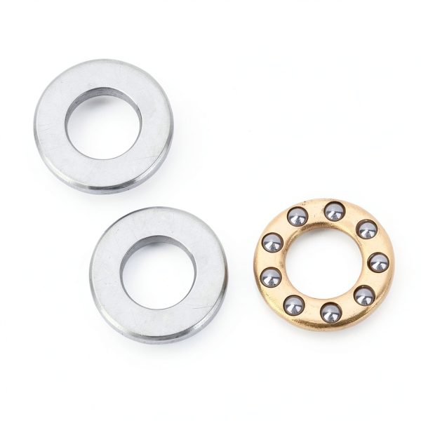 10Pcs Miniature Bearing, Thrust Ball Bearing Bearing Steel Miniature High Precision Flat Steel Bearings Set Plane Thrust Ball Bearing,for Equipment Maintenance (F5-12M 5 * 12 * 4mm)-4