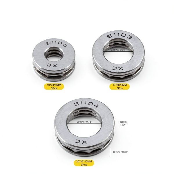 Thrust Ball Bearings 9 Pcs Mardatt Chrome Steel Roller for Machines-1