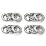 Thrust Ball Bearings HiPicco 51104 20x35x10mm Chrome Steel ABEC3 4pcs-0