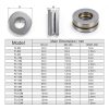 uxcell Thrust Ball Bearing 5x10x4mm Brass with Washers ABEC1 9pcs-1