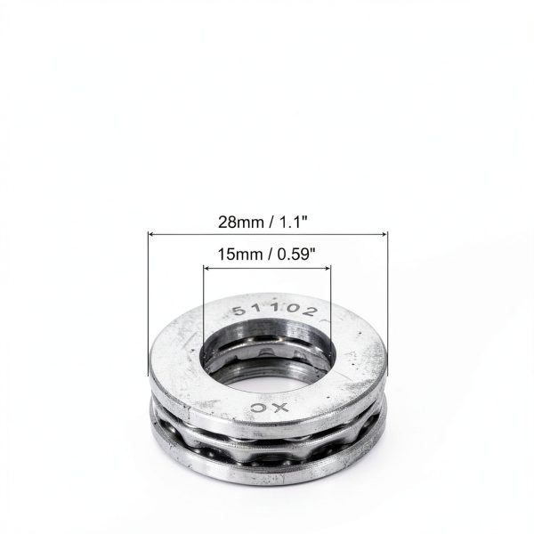 PATIKIL 51102 Thrust Ball Bearings 15x28x9mm 6pcs Chrome Steel-1